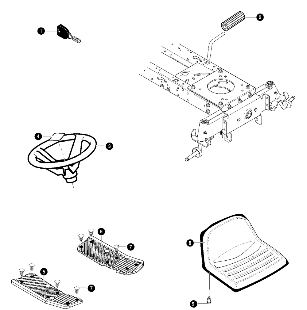 Customer Spec Assembly Diagram and Parts List for 40379X88-(VRO4016HRX)  Briggs and Stratton Lawn Tractor